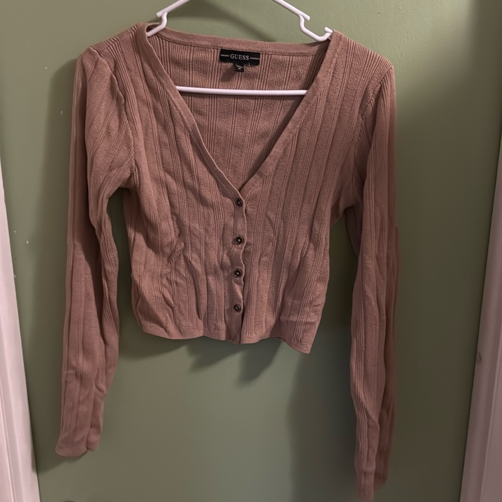 Guess sz medium v neck button up cardigan